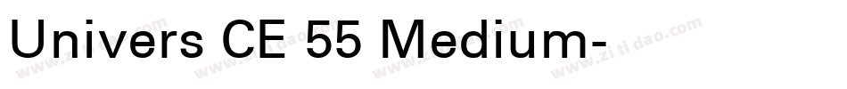 Univers CE 55 Medium字体转换